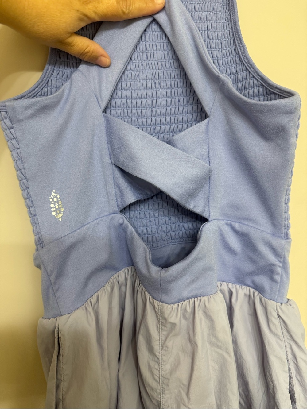 FP Movement by Free People Lavender Smocked Halter Romper - Picture 4 of 5